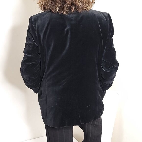 College Hall Velvet Boyfriend Women's Jacket - Picture 4 of 7